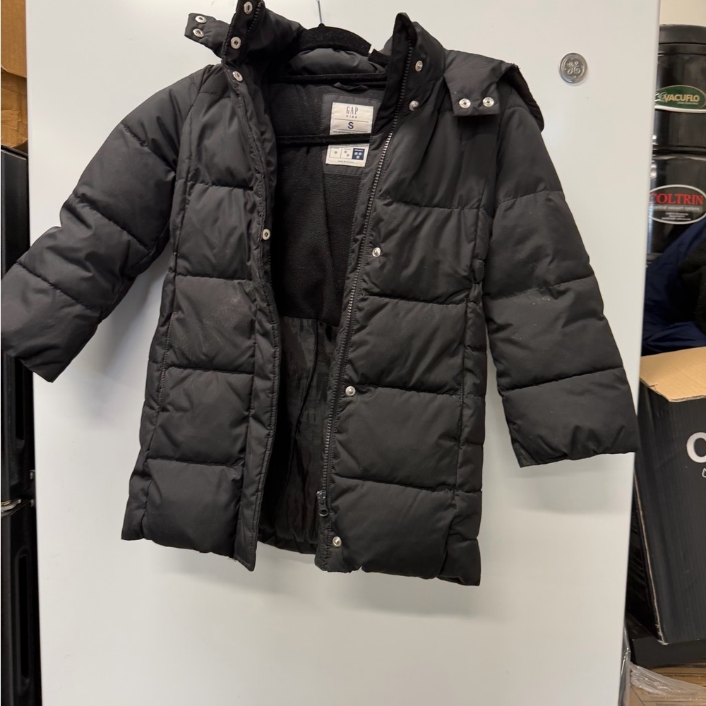 GAP Kids Charcoal Puffer Coat